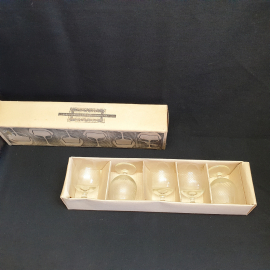 Набор бокалов, 5 штук, стекло Калининского стекольного завода, в коробке